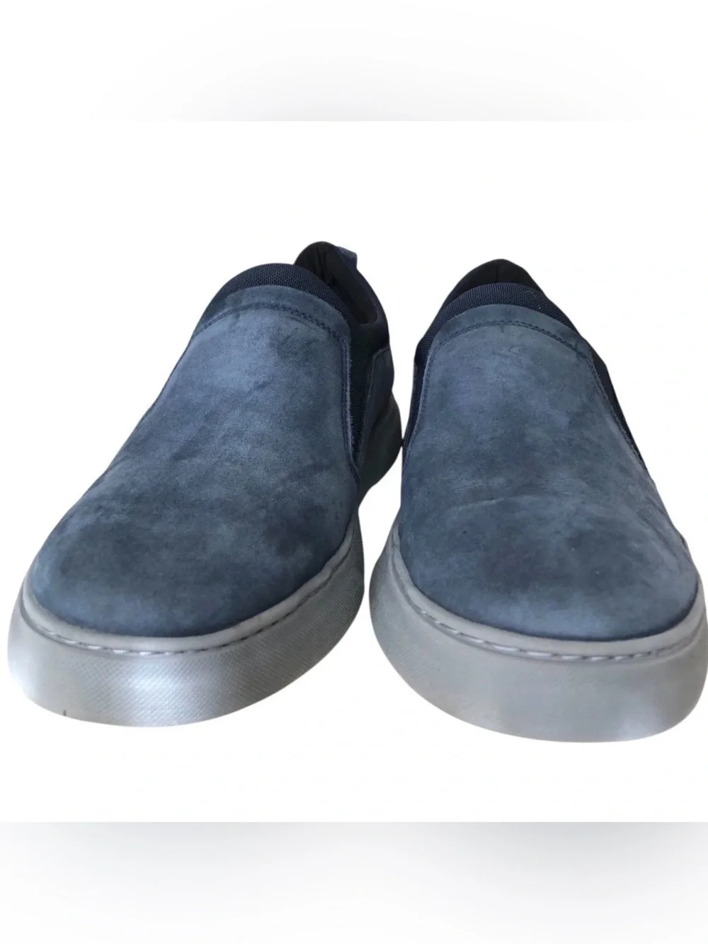 Samuel Hubbard Flight Slip On Blue Nubuck Leather Casual Sneakers 11M